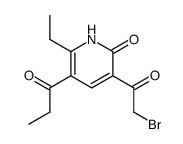 3-(2-Bromoacetyl)-6-ethyl-5-propionyl-1H-pyridin-2-one Structure