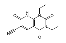 1,3-diethyl-2,4,7-trioxo-1,2,3,4,7,8-hexahydropyrido[2,3-d]pyrimidine-6-carbonitrile结构式