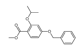 methyl 4-benzyloxy-2-isopropoxybenzoate结构式