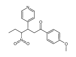 4'-Methoxy-4-nitro-3-(4-pyridyl)hexanophenon结构式