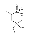 5,5-diethyl-3-methyl-1,2-oxathiane 2,2-dioxide Structure