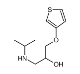 1-(propan-2-ylamino)-3-thiophen-3-yloxypropan-2-ol结构式