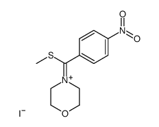 4-(p-nitro-α-methylthiobenzylidene)morpholinium iodide Structure