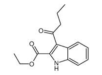 ethyl 3-butanoyl-1H-indole-2-carboxylate Structure