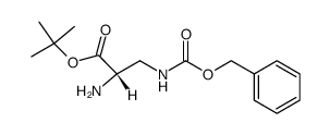 tert-butyl 3-N-carbobenzoxy-(S)-2,3-diaminopropionate结构式