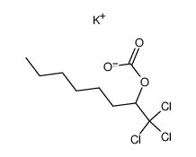 potassium 1,1,1-trichloro-2-octyl carbonate Structure