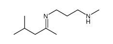 N-methyl-3-(4-methylpentan-2-ylideneamino)propan-1-amine结构式