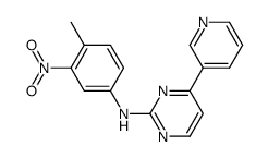 N,N-(4-methyl-3-nitrophenyl)[4-(pyridin-3-yl)-pyrimidin-2-yl]amine结构式
