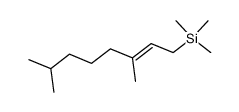 (E)-(3,7-dimethyloct-2-en-1-yl)trimethylsilane Structure