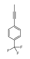 1-prop-1-ynyl-4-(trifluoromethyl)benzene Structure