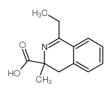 1-乙基-3,4-二氢-3-甲基-3-异喹啉羧酸结构式