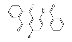 1-苯甲酰氨基-4-溴蒽醌结构式