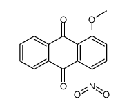 1-methoxy-4-nitro-anthraquinone Structure