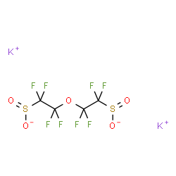 2,2'-OXYBIS(1,1,2,2-TETRAFLUORO)-ETHANESULFINIC ACID DIPOTASSIUM SALT结构式