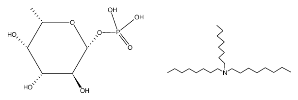β-L-Fucopyranosyl phosphate bis(tri-n-octylammonium) salt结构式