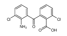 2-amino-3,3'-dichlorobenzophenone-2'-carboxylic acid Structure