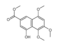 4-羟基-5,6,8-三甲氧基-2-萘羧酸甲酯结构式