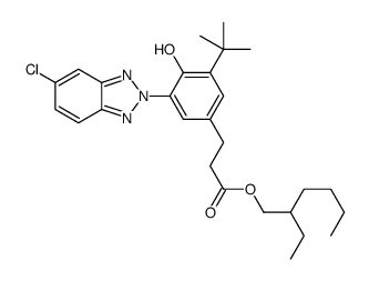 2-ethylhexyl 3-[3-tert-butyl-5-(5-chlorobenzotriazol-2-yl)-4-hydroxyphenyl]propanoate Structure