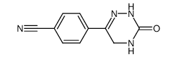 6-p-cyanophenyl-4,5-dihydro-1,2,4-triazin-3(2H)-one结构式
