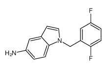 1-[(2,5-difluorophenyl)methyl]indol-5-amine Structure