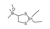 (2,2-diethyl-1,3,2-dithiastannolan-4-yl)(methoxy)dimethylsilane结构式