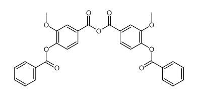 4-benzoyloxy-3-methoxy-benzoic acid-anhydride Structure