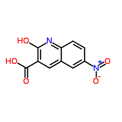 2-Hydroxy-6-nitro-3-quinolinecarboxylic acid Structure