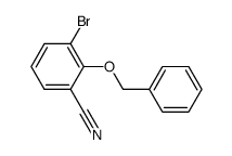 2-(benzyloxy)-3-bromobenzonitrile Structure