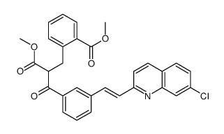 methyl 2-[2-[3-[(E)-2-(7-chloroquinolin-2-yl)ethenyl]benzoyl]-3-methoxy-3-oxopropyl]benzoate结构式
