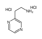 2-吡嗪-2-基-乙胺双盐酸盐结构式