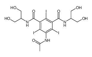 5-acetylamino-N,N'-bis(1,3-dihydroxy-2-propyl)-2,4,6-triiodoisophthalamide Structure