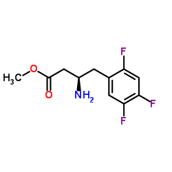 (R)-3-氨基-4-(2,4,5-三氟苯基)丁酸甲酯结构式