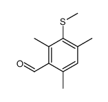 2,4,6-trimethyl-3-methylsulfanylbenzaldehyde结构式