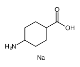 Cyclohexanecarboxylic acid, 4-amino-, sodium salt (1:1) Structure