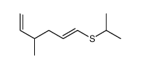 4-methyl-1-propan-2-ylsulfanylhexa-1,5-diene结构式