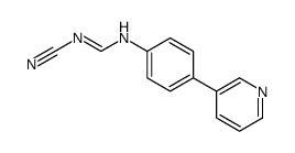 N-cyano-N'-(4-pyridin-3-ylphenyl)methanimidamide结构式