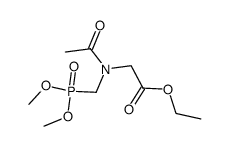 O,O-dimethyl-N-carboethoxymethyl N-acetylaminomethyl phosphonate Structure