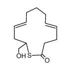 (5E,10E)-13-(hydroxymethyl)thiacyclotrideca-5,10-dien-2-one Structure