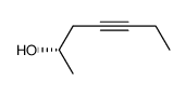 [S,(+)]-4-Heptyne-2-ol结构式