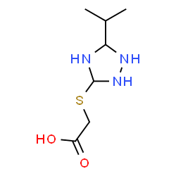 [(5-异丙基-4H-1,2,4-三唑-3-基)硫代]乙酸结构式