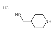 4-Piperidinemethanol,hydrochloride (1:1) Structure