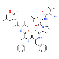 valyl-leucyl-prolyl-phenylalanyl-phenylalanyl-valyl-leucine结构式