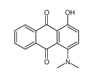 1-dimethylamino-4-hydroxy-anthraquinone结构式