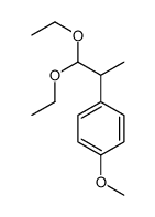 1-(1,1-diethoxypropan-2-yl)-4-methoxybenzene结构式