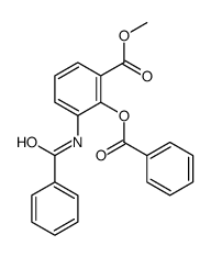 methyl 3-benzamido-2-benzoyloxybenzoate Structure