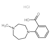 2-(4-甲基全氢-1,4-二氮卓-1-基)苯甲酸盐酸盐结构式