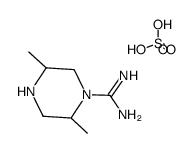 2,5-dimethylpiperazine-1-carboximidamide sulfate Structure