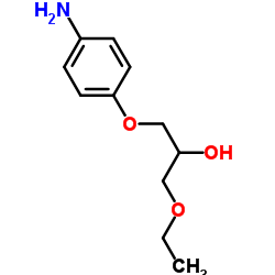 4-(3-乙氧基-2-羟基丙氧基)苯胺结构式