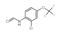 N-甲酰基-2-溴4-三氟甲氧基苯胺结构式