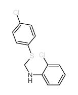Benzenamine,2-chloro-N-[[(4-chlorophenyl)thio]methyl]- Structure